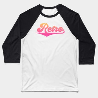 Retro Typography Baseball T-Shirt